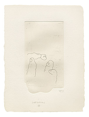 Eduardo Chillida, "La mémoir et la main" (Edmond Jabès), van der Koelen 86003 - 86009