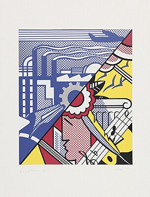 Roy Lichtenstein, "Industry and the arts (I)",Corlett 85